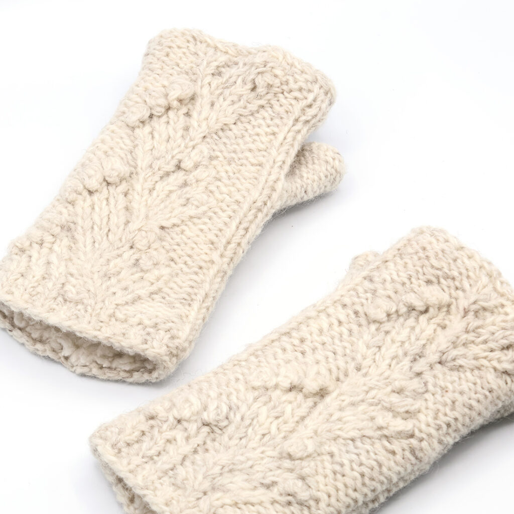 手編みハンドウォーマー