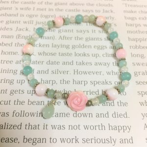 アマゾナイトピンクローズブレスレット