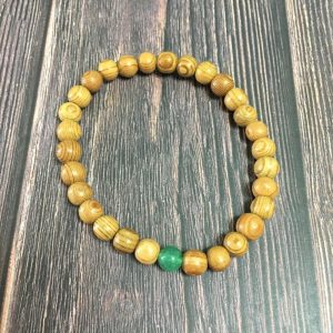 屋久杉&グリーンアベンチュリンブレスレット